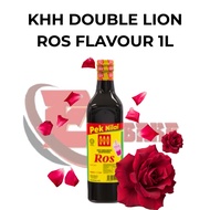 KHH DOUBLE LION KORDIAL PERISA ROS 1LITER | HALAL