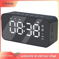 [Lifestyle] Digital Alarm Clock, Bluetooth Radio Alarm Clock Dual Portable Speaker Alarm Clock with Temperature, TF Card, FM Radio