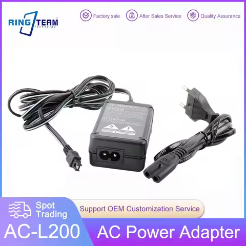 AC-L200 AC-L25A AC-L25B AC-L25C AC Power Adapter for Sony Cyber-shot Camera and Handycam DCR-IP DVD 
