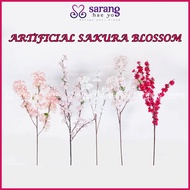 Artificial Sakura Blossom Bunga Hiasan Rumah Artificial Flower Bunga Taman Sakura Bunga musim Sejuk