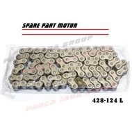READY PART CHAIN GEAR 428-124 TS100-TS-100 TRAIL TVS APACHE 160 CBR150 CBR-150 CODE 150
