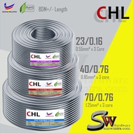 3 Core Flexible Cable | 23/0.16 & 40/0.76 & 70/0.76 Flexible Wire | Wayar Kabel Elektrik Wayar