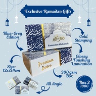 Gift Box Ramadhan 100 G : Premium Dates | Kurma Ajwa Safawi Mariami | Door Gift Hamper Exclusive