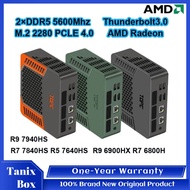 TOPC MINI PC AMD R9 7940HS/R7 7840HS/R5 7640HS/R9 6900HX/R7 6800H USB4.0 Dual LAN 2xDDR5 PCIe4.0 Gam