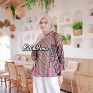 Atasan Batik Wanita Batik Modern Lengan Panjang Blouse Batik Bigaza