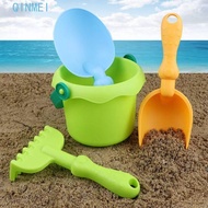 QINMEI 1 Set Beach Sand Play Toys, Bucket ABS Beach Bucket Toys, Sand Bucket Pit Tool Shovel Portabl