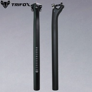 TRIFOX Carbon Fiber MTB Bicycle Seatpost UD Matte 27.2 /31.6  400mm Layback 20mm Mountain Bike Seat 