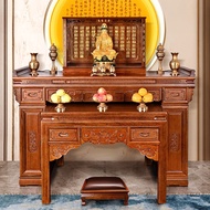 [ST]💘Solid Wood Altar Buddha Shrine Household Buddha Niche Altar Cabinet Chinese Buddha Worship Table Altar Incense Desk