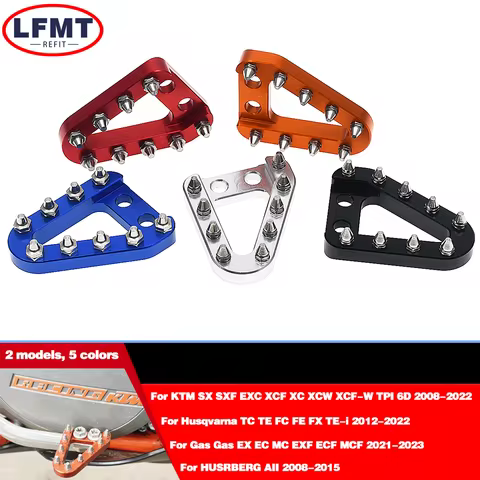 Motorcycle Rear Brake Pedal Lever Step Plate Tip For KTM Husqvarna XC XCF SX SXFXCW EXC EXCF TC TE F