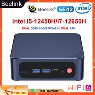 Beelink Mini PC SEi12 Intel i5-12450H/i7-12650H Mini PC Windows 11 Pro DDR4 16GB 500GB NVMe SSD Wifi