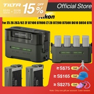 TILTA EN-EL15C Camera Battery Charger Case Set 4 Channel 2400mAh Camera Battery for Nikon Z5 Z6 Z63/