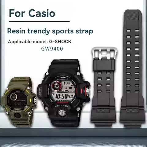 For Casio G-SHOCK Series 3410 GW-9400 GW9300 Silicone Rubber Watch Strap GW9400 GW9300 Camouflage Co