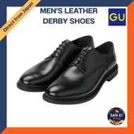 [GU] Men's Leather Derby Shoes +e [Black]【Direct from Japan】