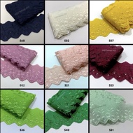 [ 1 meter ] 2-piece fabric lace/ 2-piece Tc lace/ telekung lace/ mattress cover lace, pillow/ prayer