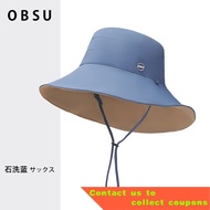 🧸JapanobsuBucket Hat Sun Protection and UV Protection for Women2022New Summer Sun Hat Ice Silk Double-Sided Sunshade Cov
