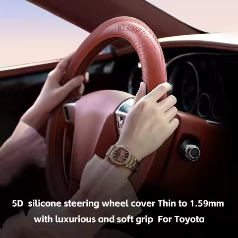 Anti slip silicone steering wheel cover For Toyota Land Cruiser Previa/Tarago/Estima Probox Noah/Vox