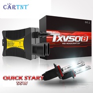 CarTnT 1คู่ H7 H11 55W 12V ไฟหน้ารถ Xenon HID Kit H1 H3 H4 H8 9005 HB3 9006 9012 3000K 4300K 5000K 1