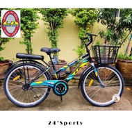 🔥ล้ออัลลอยด์+เบาะท้ายนิ่ม🔥 LA Bicycle จักรยาน Sport Bike รุ่น 24" SPORTY จักรยานผู้ใหญ่ รถจักรยานแม่บ้าน จักรยานแม่บ้าน