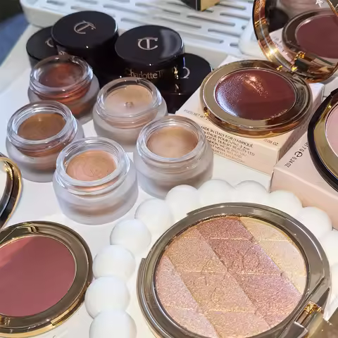 Fashion CT 6 Colors Eye Shadow Cream GoldenEclipse Pillow Talk Champagne Long Lasting Waterproof Nat