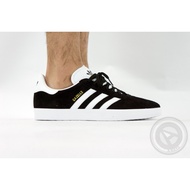 [A-KAY0] ADIDAS Men Women GAZELLE Suede X Leather Black White [BB5476]