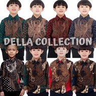 KEMEJA Immediately SEND 114 Year Old Boys' Long Sleeve Phoniex Motif Batik Shirt