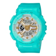 Casio Baby-G (BA-110SC-2ADR) Resin Strap 100 Meter World Time Watch for Women