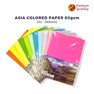Asia Colored Paper A4 80gsm Color Premium (1color , 20 Sheets)
