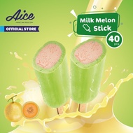 Aice Milk Melon Stick Ice Cream Eskrim 1 karton = isi 40 Pcs Es krim