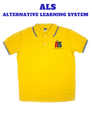 Alternative Learning System DEPED Plain Comfortable Unisex Blue Corner Polo Shirt