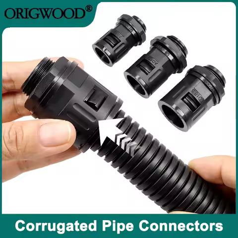 Corrugated Tube Joint AD13 AD15.8 AD18.5 AD21.2 AD25 AD28.5 AD3.45 Auto Corrugated Cable Insulated H