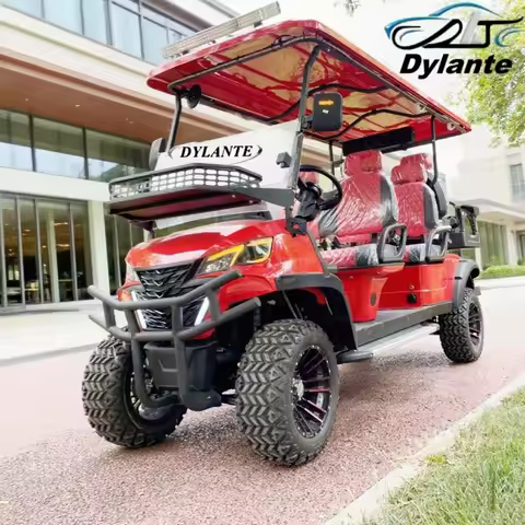 2/4/6/8 Seater Adult Electric Golf Cart Street Legal Electric Off-Road Golf Cart 150w Solar Panel Po