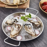 【เอลฟ์เอลฟ์】หม้อ Paella สแตนเลสพร้อมที่จับสองชั้นเพื่อการขนส่งและการเสิร์ฟที่ง่ายดาย