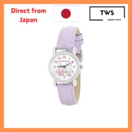 Watch J-Axis Little Twin Stars Watch CR2A0002-TS Ladies Purple[Direct from Japan]