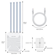 WAVLINK AX1800 AX3000 Outdoor Access Point WiFi 6 Router Penguat Sinyal WiFi Repeater Mesh Extender
