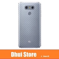 LG G2 G3 G4 G5 G6 G7 V20 V30 Plus V40 - 3D Transparent Carbon Fiber Back Rear Protective Film Protec
