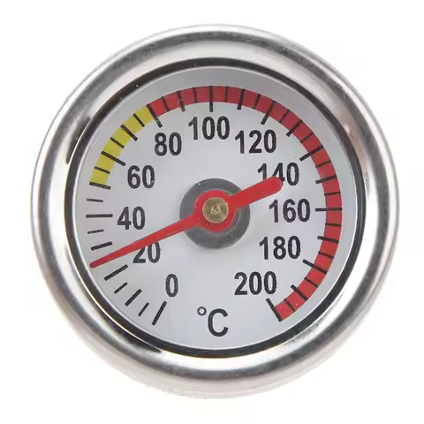 M20 X 1.5 Engine Oil Temperature Gauge 0 to 200℃ Easy Installation Durable Metal Motorbike Oil Temp
