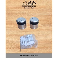 DAVINCI 2CM GLASS BOLT DAVINCI BRAND GLASS BOLT SIZE 2CM