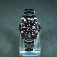 OP olym pianus sapphire นาฬิกาข้อมือผู้ชาย รุ่น 89983 - 630  เรือนดำ ( ของแท้ประกันศูนย์ 1 ปี )  NATEETONG