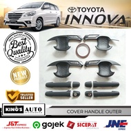 Innova 2007 2015 Outer Door Handle Cover Matte Black Car Accessories