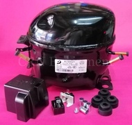คอมเพรสเซอร์ ใหม่ มือหนึ่ง คอมตู้เย็น 1/5HP 215W น้ำยา R134a อะไหล่ตู้เย็น S76CZ1