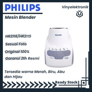 Philips Mesin Blender HR2116 / HR2115 Abu Merah Hijau Biru Ori HR-2116