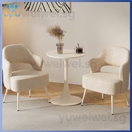 Cream White Sofa Chair Leisure Table And Chair Balcony Chair Single Person Balcony Table
