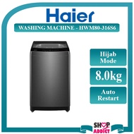 Haier 8kg Top Load  Washing Machine HWM80-316S6 Mesin Basuh Pencuci Pakaian Automatik with Pillow Dr