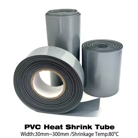 Width 30mm~300mm PVC heat shrink tubing 80 Deg C shrinkage home appliance wire harness sheath capaci