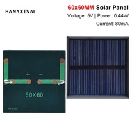 60mm Solar Panel 5.5v 80ma 0.44W Mini Solar System DIY For Battery Cell Phone Chargers (Solar Epoxy Panel Polycrystalline Solar Panel 5V Rechargeable Battery DIY Photovoltaic Panel Generator Panel Foldable)