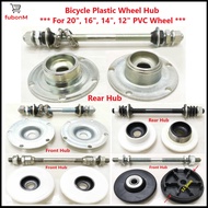 Bicycle Hub, Plastic Wheel Hub Assembly, OBK Rim Hub, PVC Sport Rim Front Hub Rear Hubs / Hub OBK, Hub Tayar Mati