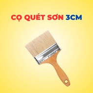 Paint Brush 3cm – Wood and Plastic Water Paint Brush | Sturdy Wooden Handle | Paint Sweeper, Waterpr