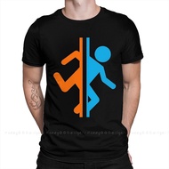 Portal 2 GLaDOS Print Cotton Shirt Hombre Portal - Portal Men Fashion Streetwear Adult T Shirt O nec