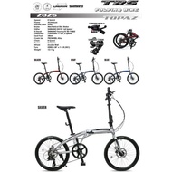 TRS Topaz Folding bike 20"(451)Aluminum Frame Shimano 8 speed new colour