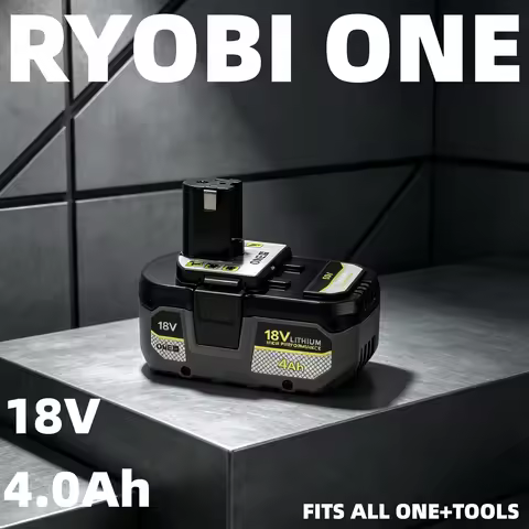 Ryobi 18V 8.0Ah ONE+ Battery | Maximize Your Tool Runtime, No Memory Effect, Rechargeable and Eco-Fr